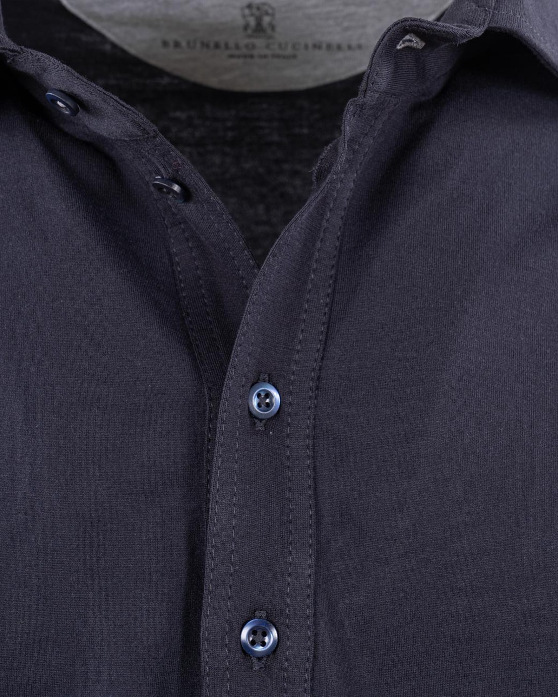 shop BRUNELLO CUCINELLI  Polo: Brunello Cucinelli polo manica lunga.
Jersey di cotone.
Colletto stile camicia e apertura con bottoni.
Composizione: 100% COTONE.
Made in Italy.. M0B133914-C4425 number 2322005